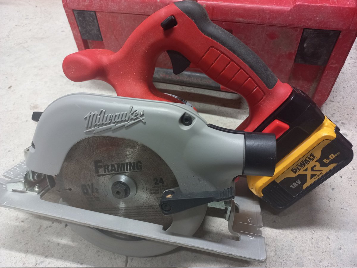 Had these old Milwaukee tools but batteries were totally fecked. I eventually found an adaptor to take my Dewalt batteries. Tools are working like new