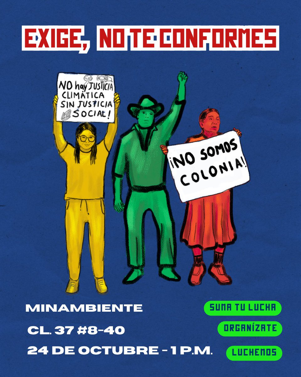 Ha habido mucha retórica ambiental del gobierno de <a href="/petrogustavo/">Gustavo Petro</a>, pero base militar en Gorgona, megaminería, flexibilización del licenciamiento, deforestación, TLCs, CIADI, deuda y recortes a ciencia y ambiente, asesinatos de líderes... Continúan.

Levantemos la voz ahora 📣