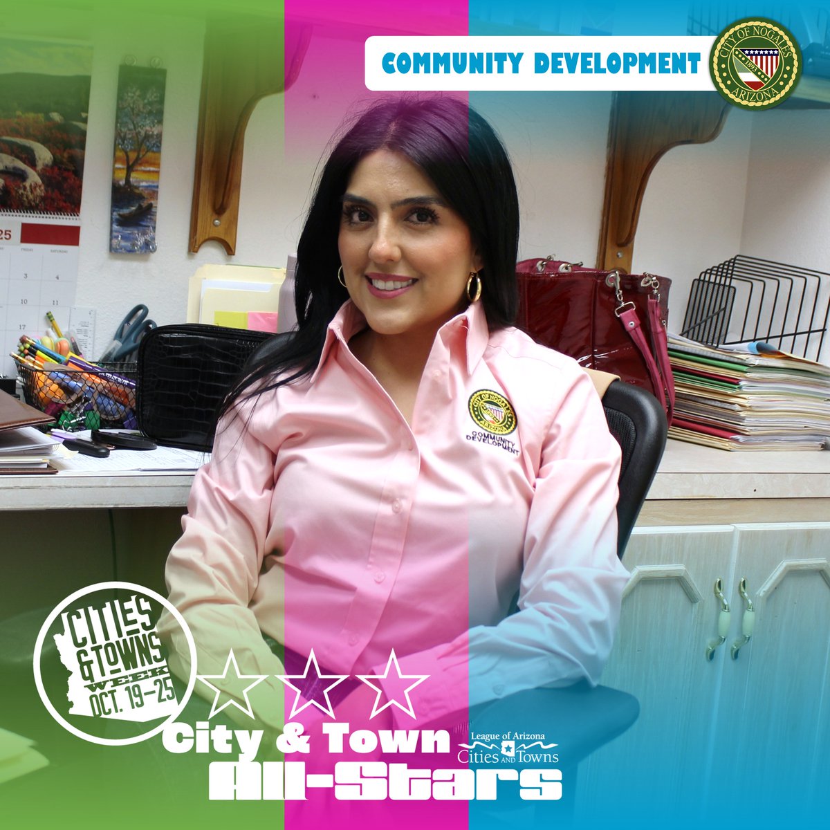 cityofnogales's tweet image. Arizona Cities & Towns Week – Day 5:
Community Development Department
#AZCityWeek #CityOfNogales #CommunityDevelopment #BuildingNogales #NogalesStrong #PublicService #LocalGovernment