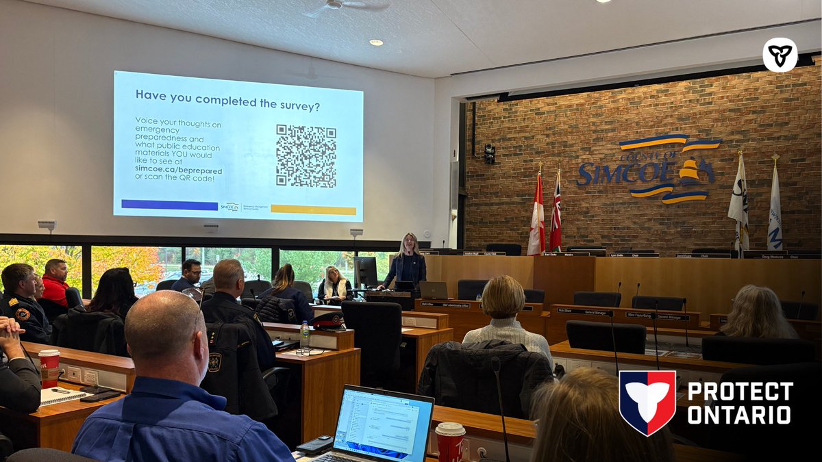 PreparedON's tweet photo. “We stand shoulder to shoulder with our partners, ready to protect all the communities of Ontario.”

Last week, Minister Jill Dunlop spoke at the @simcoecounty Emergency Response Conference on the province’s commitment to helping communities stay safe, practiced and prepared. https://t.co/dY5lNgrZ0V