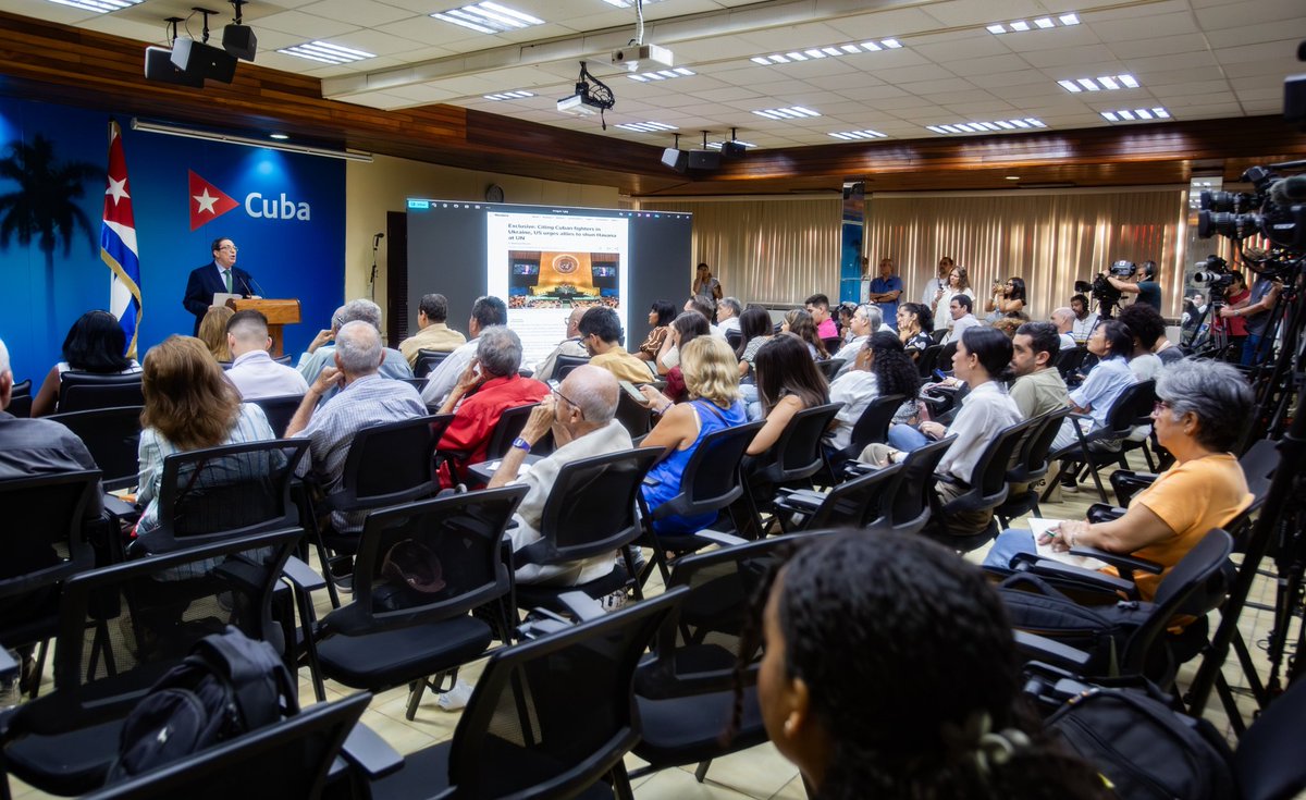 Tenemos una seguridad absoluta.

La abrumadora mayoría de los Estados Miembros de <a href="/ONU_es/">Naciones Unidas</a>, una vez más, votará con la verdad.

Votará con la justicia. Votará a favor de poner fin a este bloqueo.

#TumbaElBloqueo