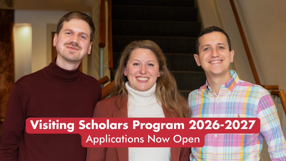 EuropeAtHarvard's tweet photo. Applications for our Center’s flagship Visiting Scholars Program are now open and close December 14, 2025. Scholars who are European citizens can also apply for our four fellowships. Please share widely! @dziblatt @epapoulias

🔗https://t.co/pCaGjXOiRB https://t.co/ESoEFm4aV7