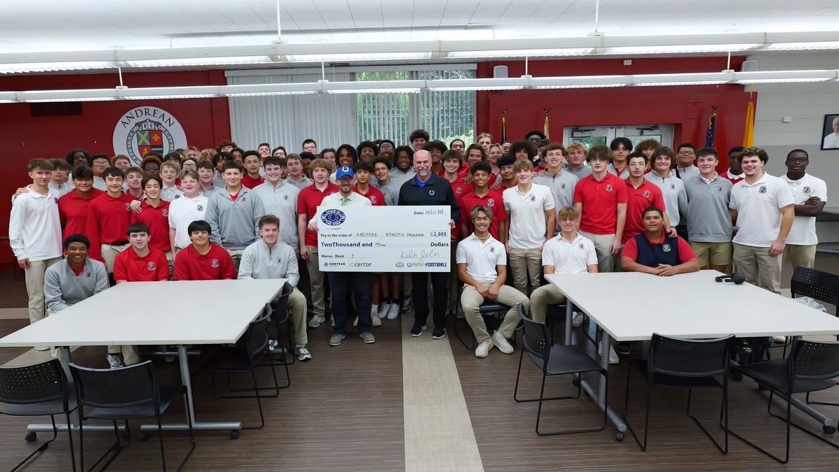 Congratulations to the entire Andrean Football staff for being named Colts Coach of the Week for last Friday’s victory over Class 4A #10 Lowell to clinch the NCC Championship! #TraditionNeverGraduates