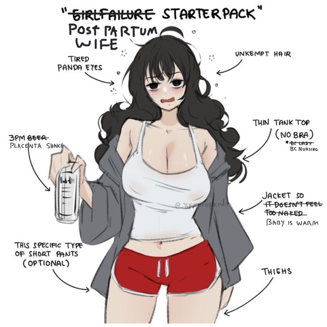 That's not a girlfailure that's my beautiful postpartum wife