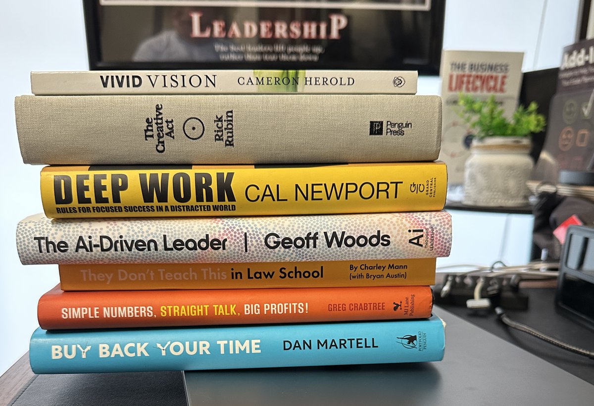ayerslaw's tweet photo. I’m working on a presentation for Friday that will hopefully inspire some folks to go on this crazy journey that is running their own law firm.
#bookqueue #reading #ayerslaw #books #bookworm #booklover #bookish #bookaddict #booksbooksbooks https://t.co/D6jTke7cuw
