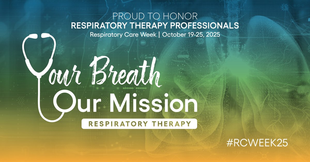 Behind every easy breath is a respiratory therapist who made it possible. This week, we’re honoring the respiratory therapists who go above and beyond for our patients and loved ones every single day. Happy Respiratory Care Week! #RCWeek25