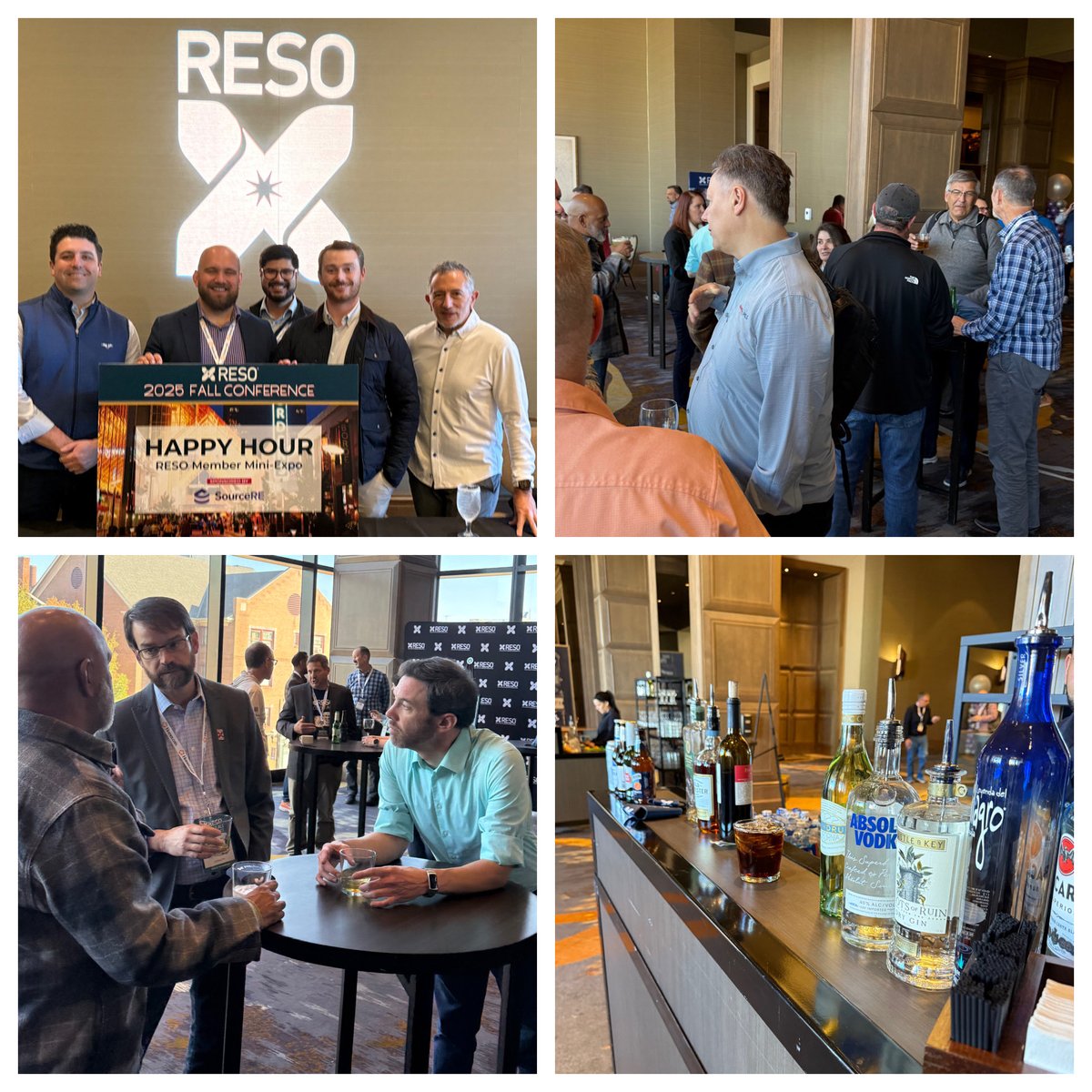 RESOStandards's tweet image. It’s Happy Hour! Time to unwind, enjoy a cocktail and have great conversations with even better company. Many thanks to Platinum Sponsor SourceRE for making this possible. Cheers! 🥃   
SourceREdb.com