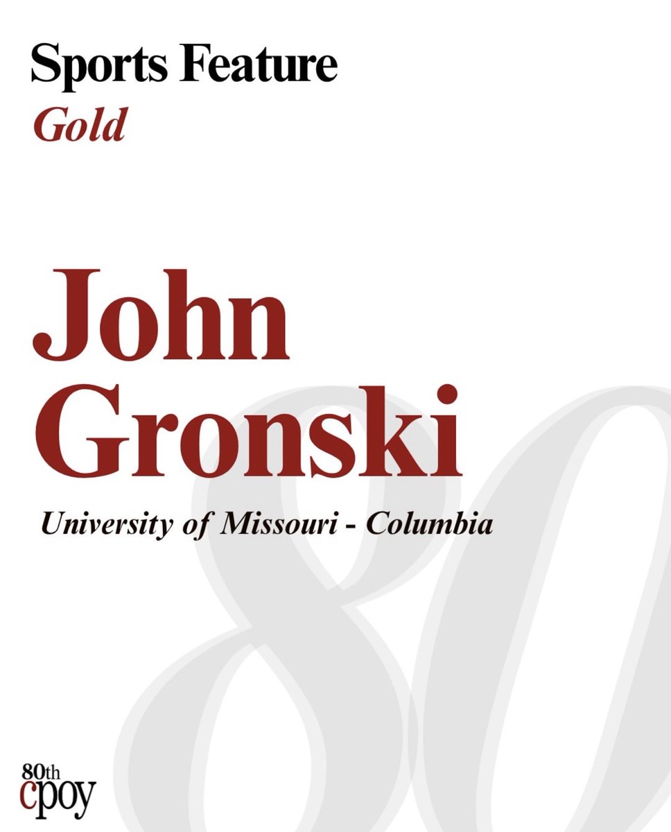 Grateful to have one of my favorite photos from Mizzou Gymnastics trip to Seattle awarded Gold in the Sports Feature category of the 80th College Photographer of the Year awards!