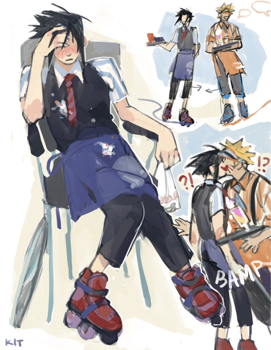 the second kiss (accidental, again) #narusasu