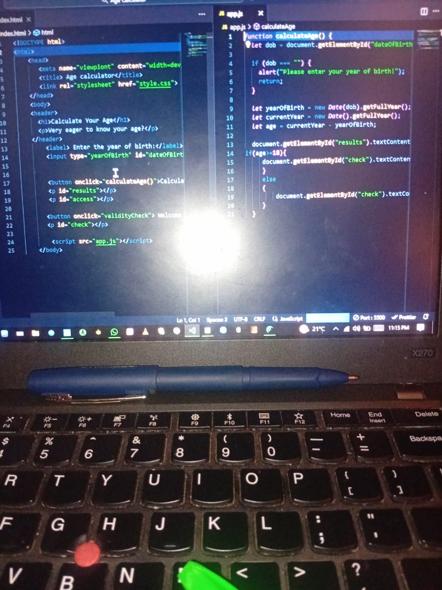 CodeWith_Erick's tweet image. 🌟 Day 2: Learning JavaScript 

Summary &amp;amp; Reflections  

Today was an amazing second day in our JavaScript learning journey!

Here’s what I accomplished.

1. Conditional Statements

A Thread:

#30DDaysOfCode.
