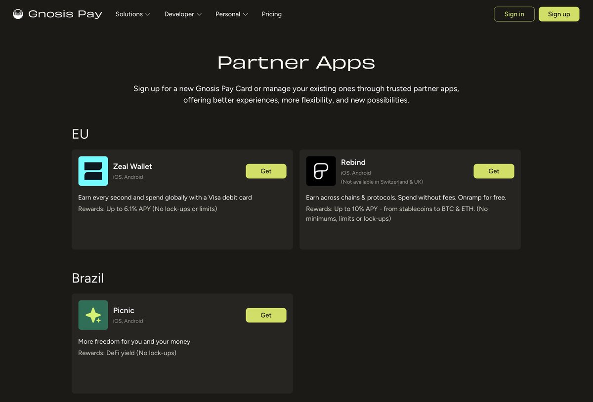 Gnosis Pay 🦉💳 tweet media