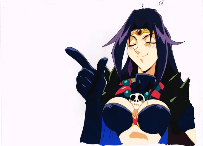 Slayers OVA 1 Oversized Animation Cel Scans of Lina and Naga from Book Of Spells Episode 2.