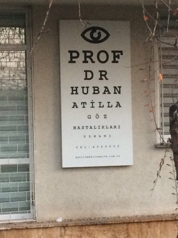 Daha iyi bir tabela görmedim.