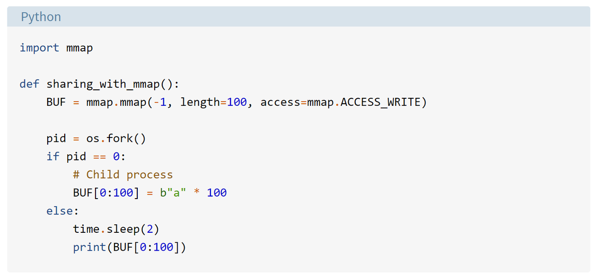 realpython's tweet image. 🐍📰 Python mmap: Improved File I/O With Memory Mapping — realpython.com/python-mmap/
#python