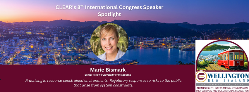 CLEARHQ's tweet photo. Workforce shortages. Funding gaps. Outdated systems.
How can regulators protect the public amid these pressures?
Join Marie Bismark (University of Melbourne) at CLEAR’s 8th International Congress.
🗓️ Dec 3-5
📍 Tākina Wellington Convention Centre
#CLEARCongress #PublicSafety https://t.co/91lNt2I0LI