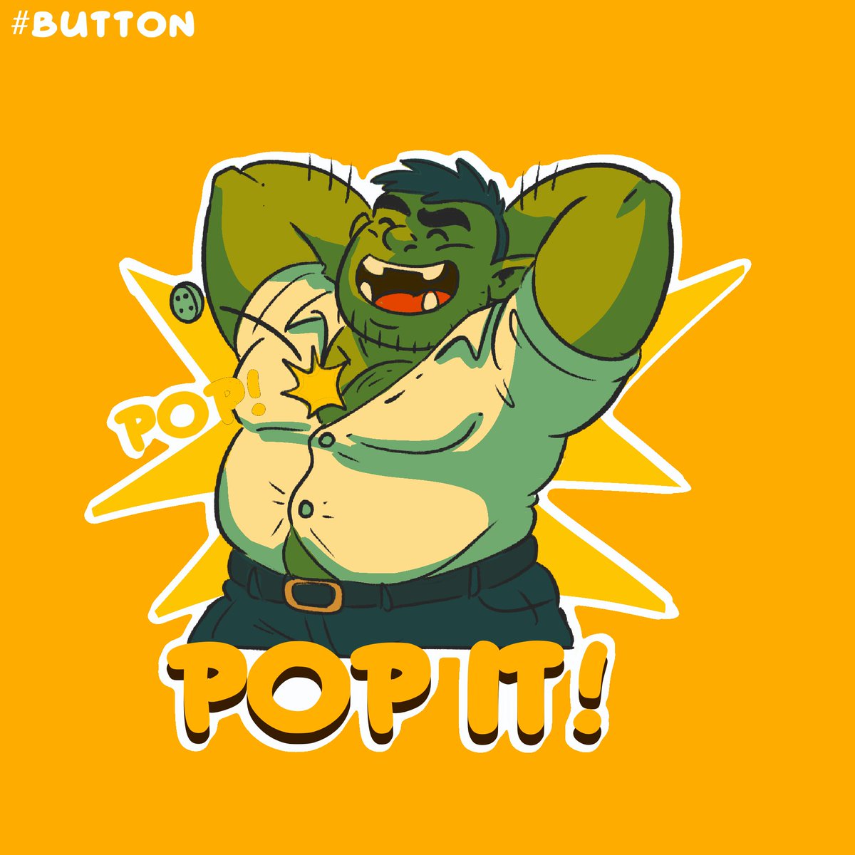 Johnny__Wire's tweet photo. Oups ! ๐
#inktober2025 #inktober #orctober #orcart #stickerart #cartoonorc #orccharacter #fantasyart #orclife #muscleorc #comic #button https://t.co/Vn3XbOOPZo