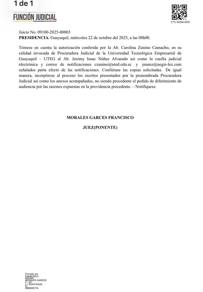 Como gremio estamos altamente comprometidos con impulsar las sanciones correspondientes a los malos operadores de justicia. 

📌 Instamos a la <a href="/CJudicaturaEc/">Consejo de la Judicatura</a> para que ratifique la manifiesta negligencia de esta fiscal I. Proaño, declarada negligente por la <a href="/CortePichincha/">Corte Provincial de Justicia de Pichincha</a>