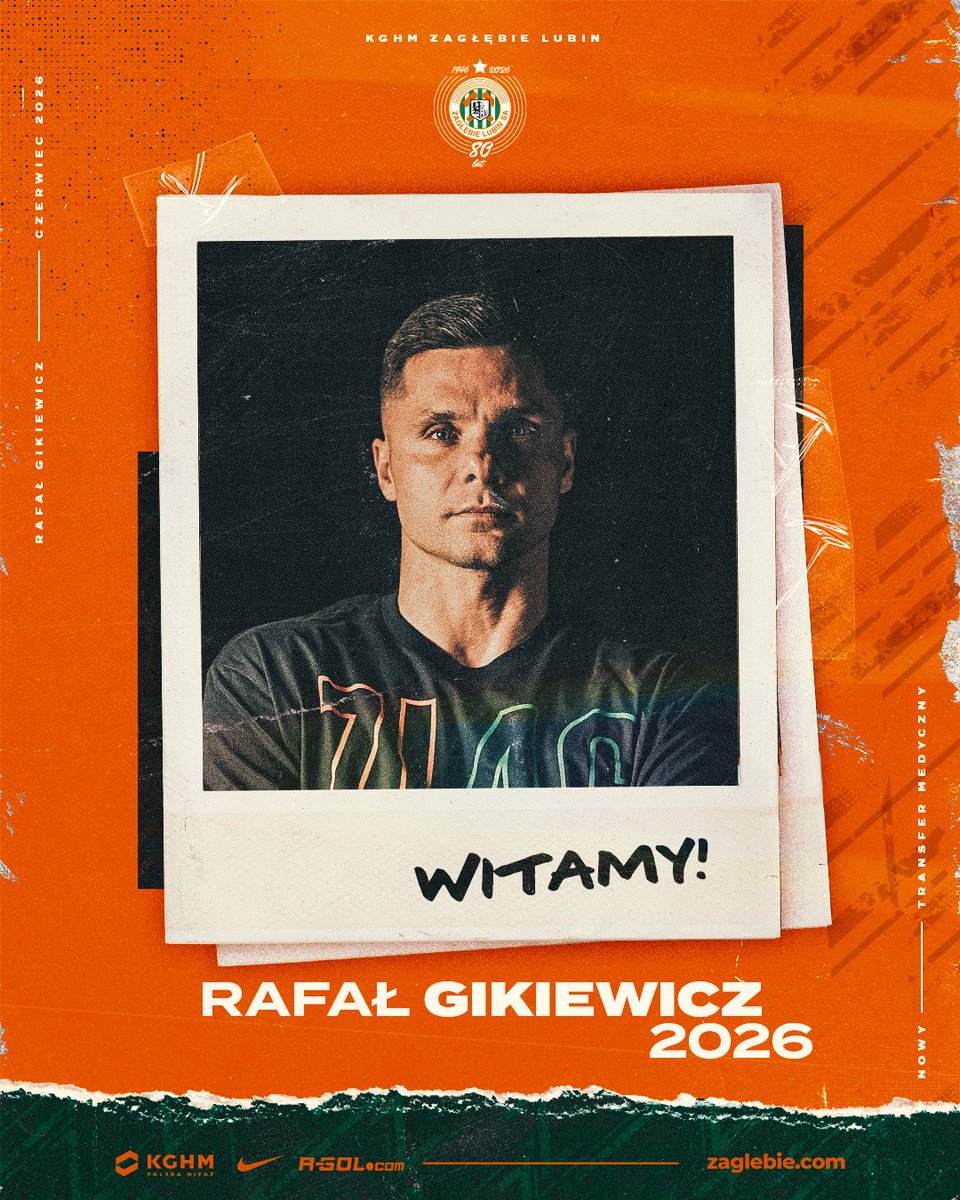cyganmundial's tweet photo. ✅ Rafał Gikiewicz nowym zawodnikiem Zagłębia Lubin!

Doświadczony bramkarz wzmacnia Miedziowych na zasadzie wolnego transferu. 

#Ekstraklasa #ZagłębieLubin #Gikiewicz https://t.co/8oXoN6IkRj