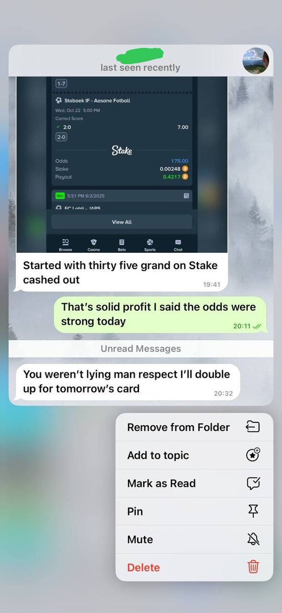 Congratulations brother more winnings ahead 📢 High-odds massive profit 💰 getting ready for the next games?? JOIN the VIP group to confirm time games were posted before successfully played yourself