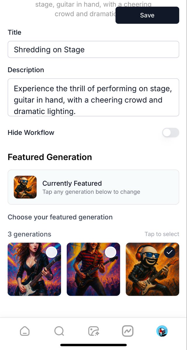 AtownBrown's tweet image. Attention!!! Just dropped some new quality of life features for @tryemerge
1. You can edit your workflow titles and descriptions
2. You can hide workflows from the feed
3. You can hide outputs from your profile
4. You can set any featured image on your workflow