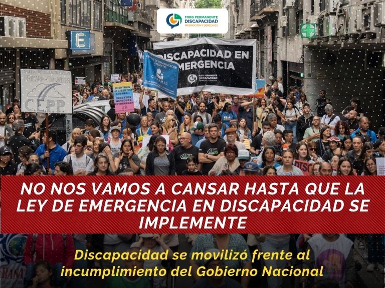 🟣 JORNADA DE LUCHA EN DISCAPACIDAD 

La comunidad de la discapacidad se movilizó frente al incumplimiento del Gobierno Nacional y exigió la implementación inmediata de la Ley de Emergencia en Discapacidad. 

🔗Resumen de la jornada: g0tj.short.gy/Su5OUn