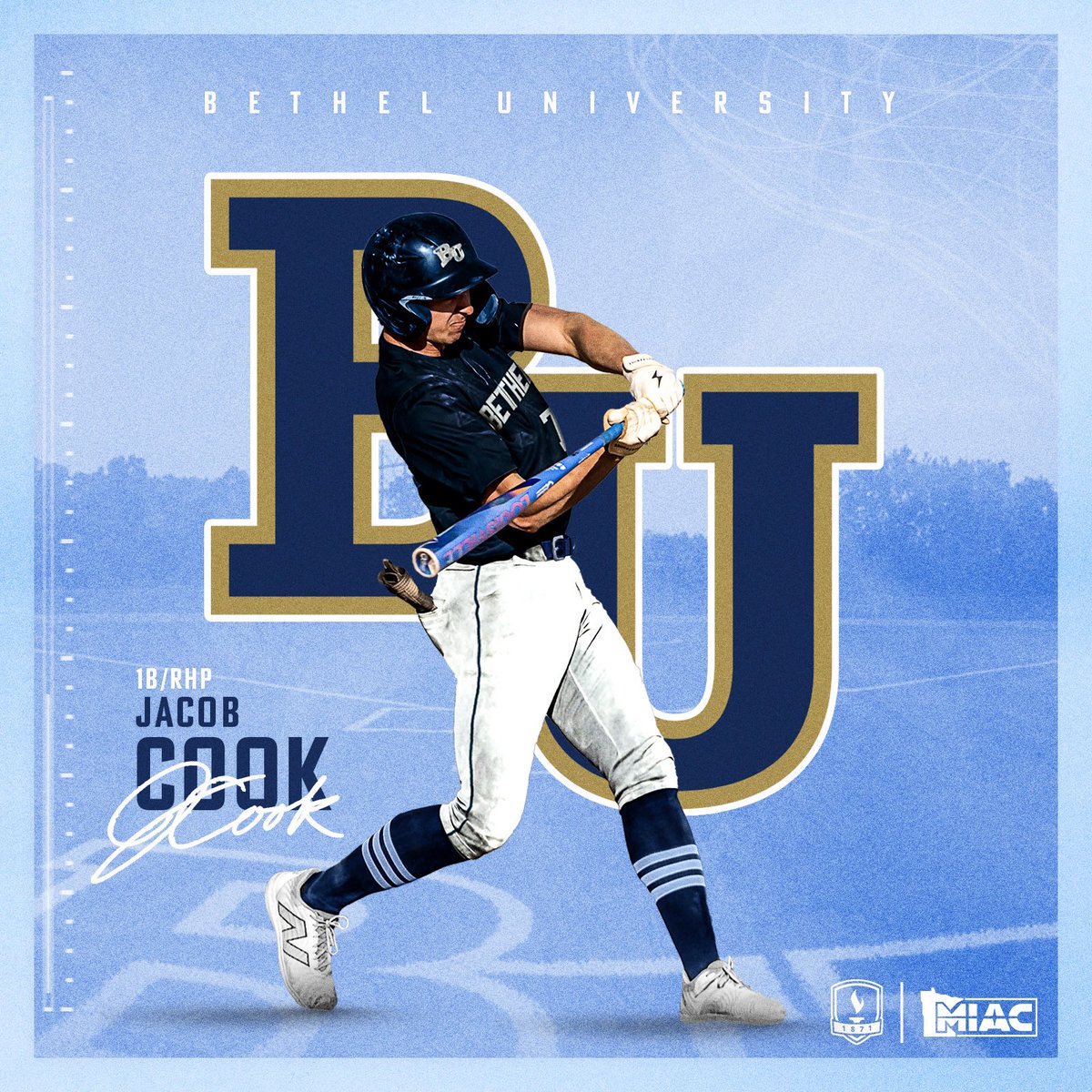 _Jacob_Cook's tweet image. I am excited to announce my commitment to Bethel University!
#AGTG