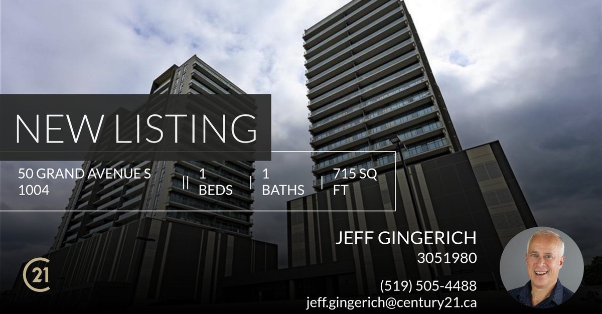 JeffGingerich's tweet photo. 📍 New Listing 📍 Take a look at this fantastic new property that just hit the market located at 50 Grand Avenue S 1004 in Cambridge. Reach out here or at (519) 505-4488 for more information

Jeff Gingerich
Sales Repre... https://t.co/yyEqQhQhCi https://t.co/KqzZNuRMcB