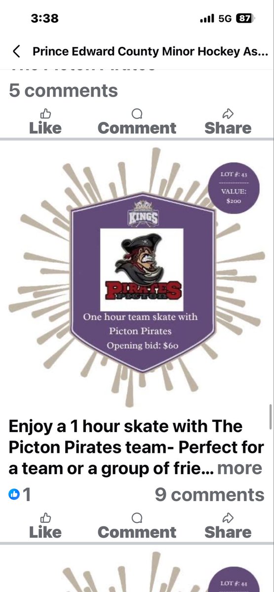 PictonPirates's tweet photo. 🏒 Pirates Fans! 🏴‍☠️
Check out the PECMHA Milk Tournament Silent Auction!

Bid on awesome prizes including:
🎁 Pirates swag basket
🏒 1-hour practice with the Picton Pirates
✨ 10 free skate sharpenings from Custom Edge!

Support local hockey! #PiratesPride https://t.co/RkdVlZ4CNm