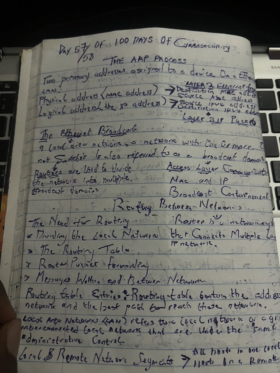 ChefMagicfinger's tweet photo. Days 57-58 of #100DaysOfCyberSecurity
I Completed modules 13 & 14 of Networking Basics.
Getting more interesting and detailed #CyberSecurity #Networking #ChefToCyber
@ireteeh
@lady_sheraz
@segoslavia
@Cyblackorg https://t.co/HG5VV2Xxki