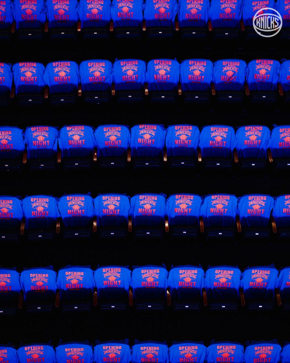 nyknicks's tweet image. the stage is set 🤩