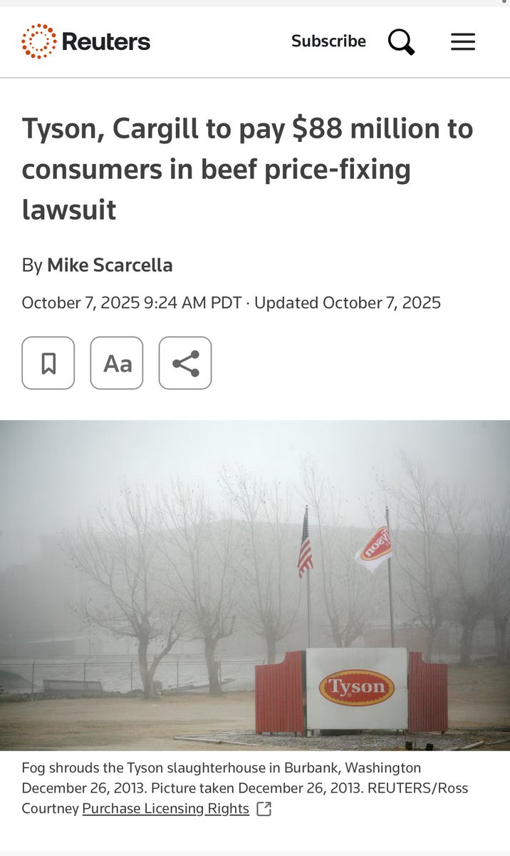 Cernovich's tweet image. Big Ag uses PRICE FIXING to drive up beef costs. How do you not know this, President @realDonaldTrump?! Brooke Rollins didn’t tell you?!!!!