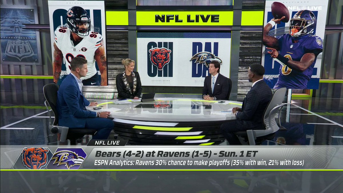 .@FieldYates gives insight on the Ravens ahead of Week 8 against the Bears ✍️