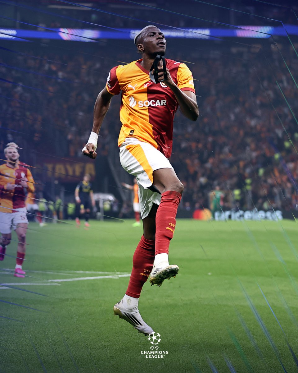 Avrupa maçlarında oynadığı karşılaşmalarda 7 maç üst üste en çok gol atan oyuncumuz: Victor Osimhen! 🤩