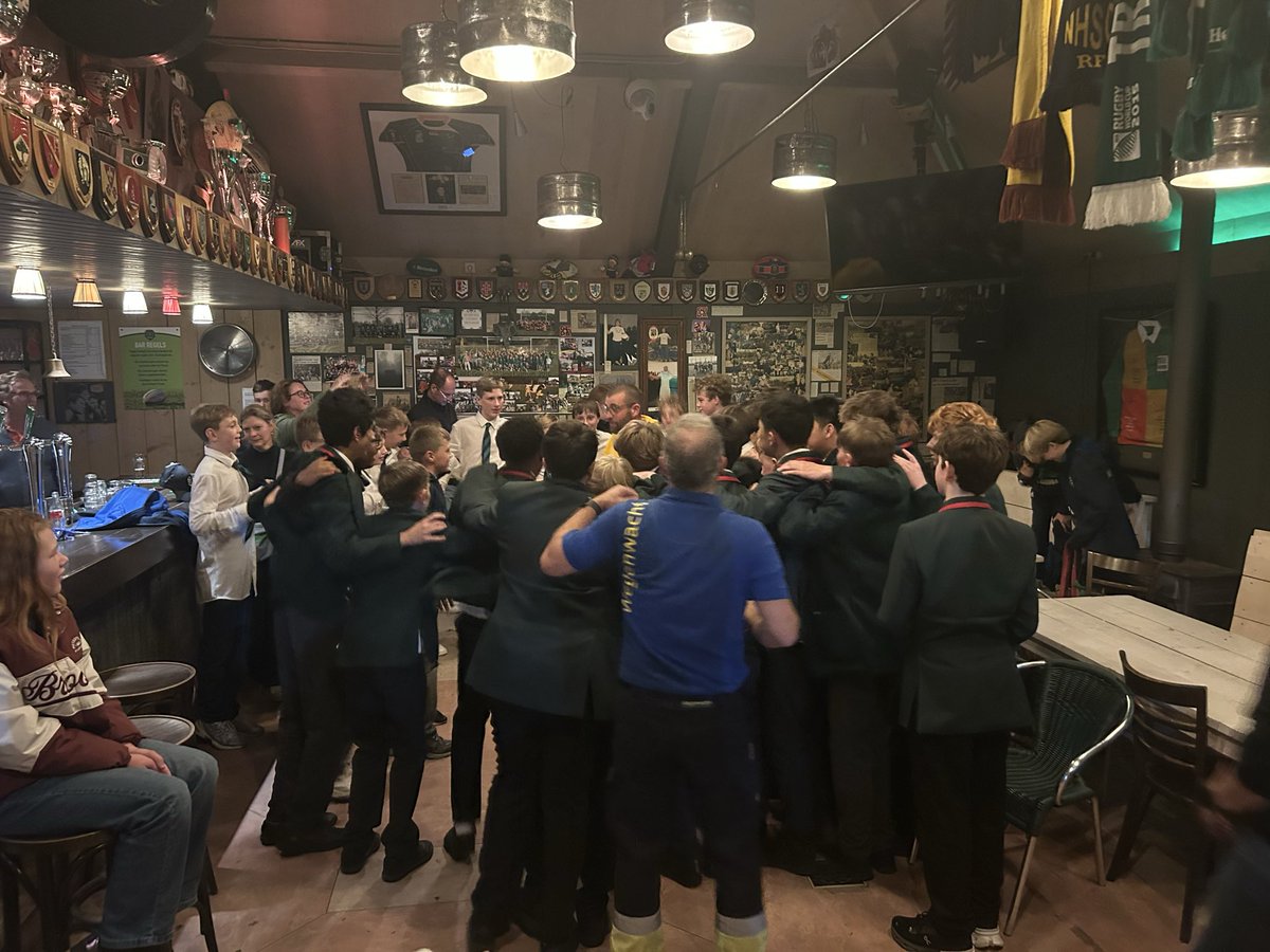 Two from two for AGSB. 42-15 winners! Undefeated on tour, well done all involved. Thanks to Gouda RUFC for the hospitality. 🟢🔴⚫️🏉🇱🇺#agsbsport