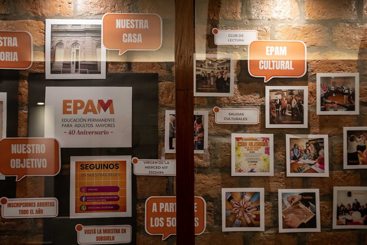 Algunas imágenes de la inauguración de la muestra del Mes del Adulto Mayor del EPAM (Educación Permanente de Adultos Mayores) en el Centro Cultural Virla #ExtensiónNosTransforma <a href="/MediosUNT/">UNT Tucumán</a> <a href="/Prensavirla/">C. Cultural Virla</a> <a href="/MarceloMirkin/">Marcelo Mirkin</a>