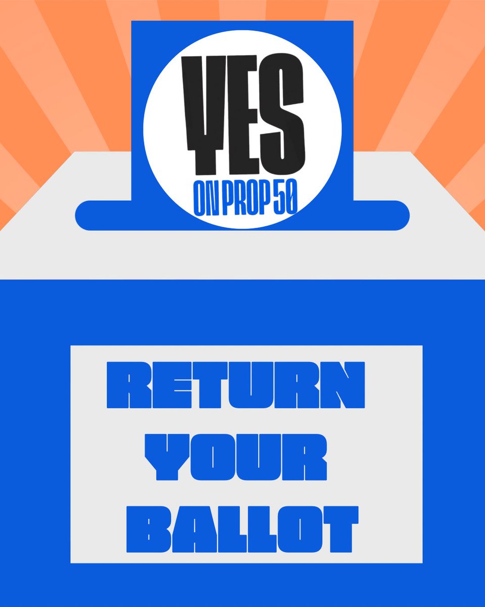 With less than two weeks until Election Day, today is a great day to return your Yes on 50 ballot!
