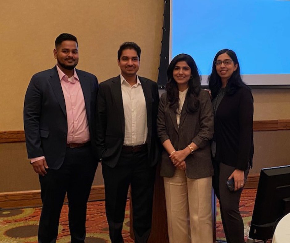CAMCNeuroIAM's tweet photo. Four of our Neurology residents — Khalid Uddin, MD; Abdullah Khalid, MD; Fatima Tuz Zahra, MD; and Farwah Fatima, MD — impressed attendees with their case presentations at the recent Vandalia Health CAMC Neuroscience Symposium. https://t.co/NSPL5g3BlE
