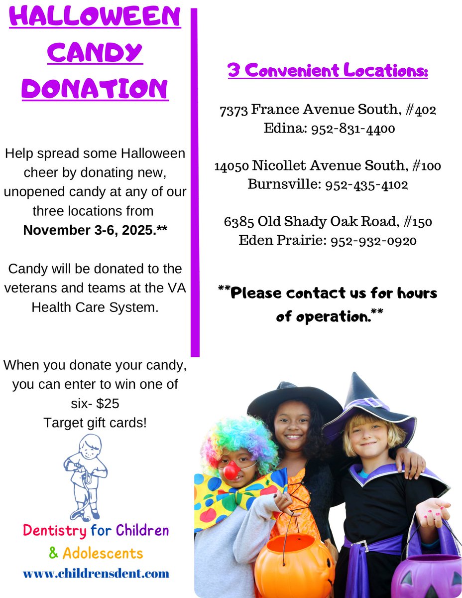 dfcadent's tweet photo. Halloween Candy Donation
#halloweencandydonation #pediatricdentist #edina #edenprairie #burnsville https://t.co/mpp1hAxcRD