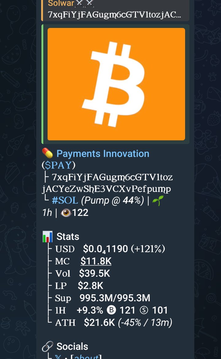 solwar01's tweet image. Watch your early entry on $PAY
CA&amp;gt;&amp;gt;
7xqFiYjFAGugm6cGTV1tozjACYeZwShE3VCXvPefpump

#patlama