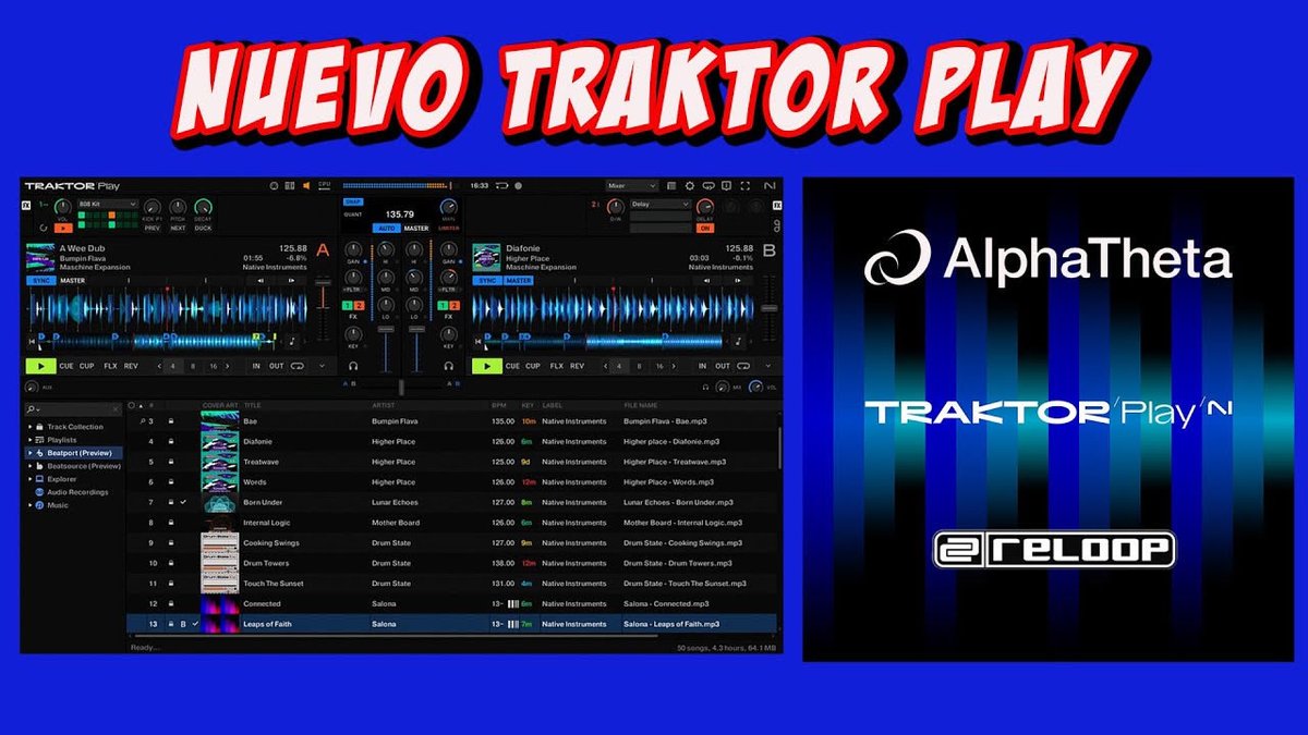🚨 NUEVO TRATOR PLAY COMPATIBLE CON ALPHATHETA Y RELOOP youtu.be/x3qnze0xcyU?si…