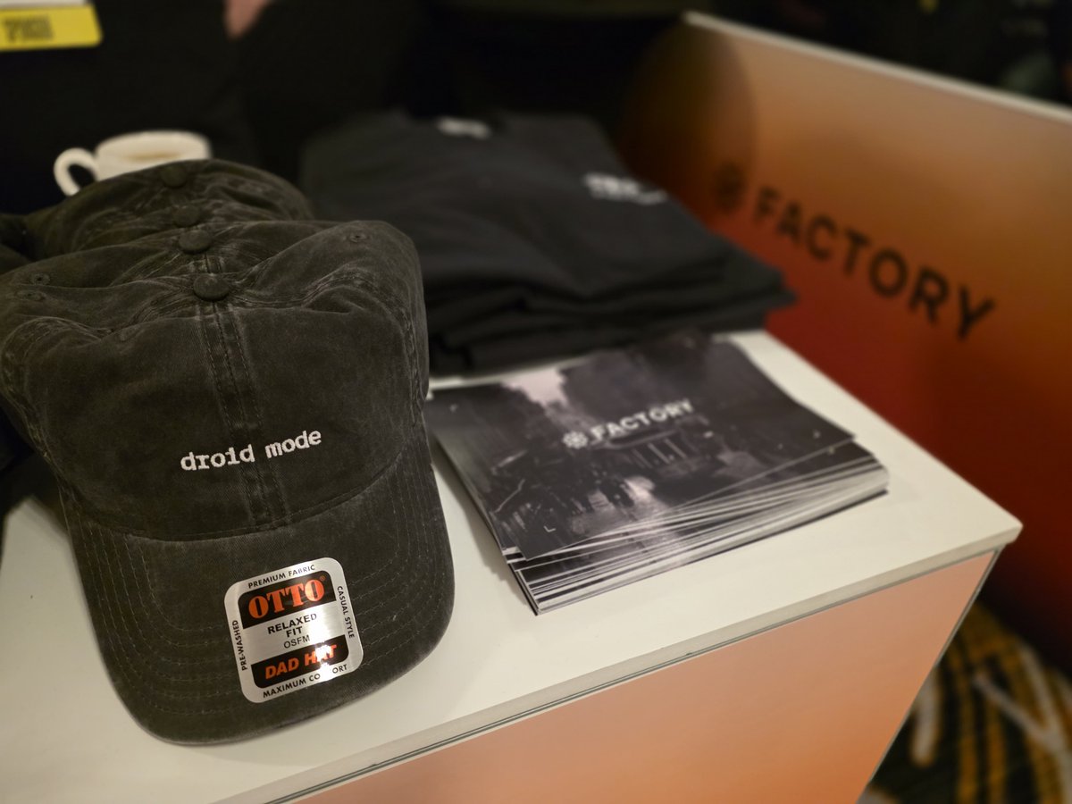 withmegg's tweet image. @FactoryAI "droid mode" hats are waiting or you at the @AISecSummit at the Westin SF! 👋 Stop by and say hello to @shivam_nerd and @kstrsr 🤖
