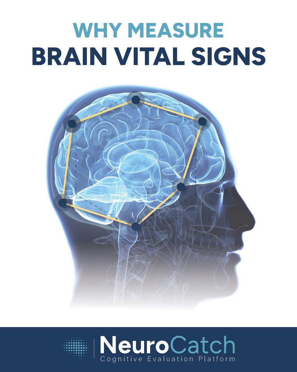 Why measure the brain’s vital signs? 🧠
✅ Track changes over time
✅ Make data-driven decisions
✅ Get results in minutes
✅ Advanced assessments at the point of care
NeuroCatch® makes #brainhealth fast, accessible, &amp; reliable. Questions? Drop us a line: info@neurocatch.com