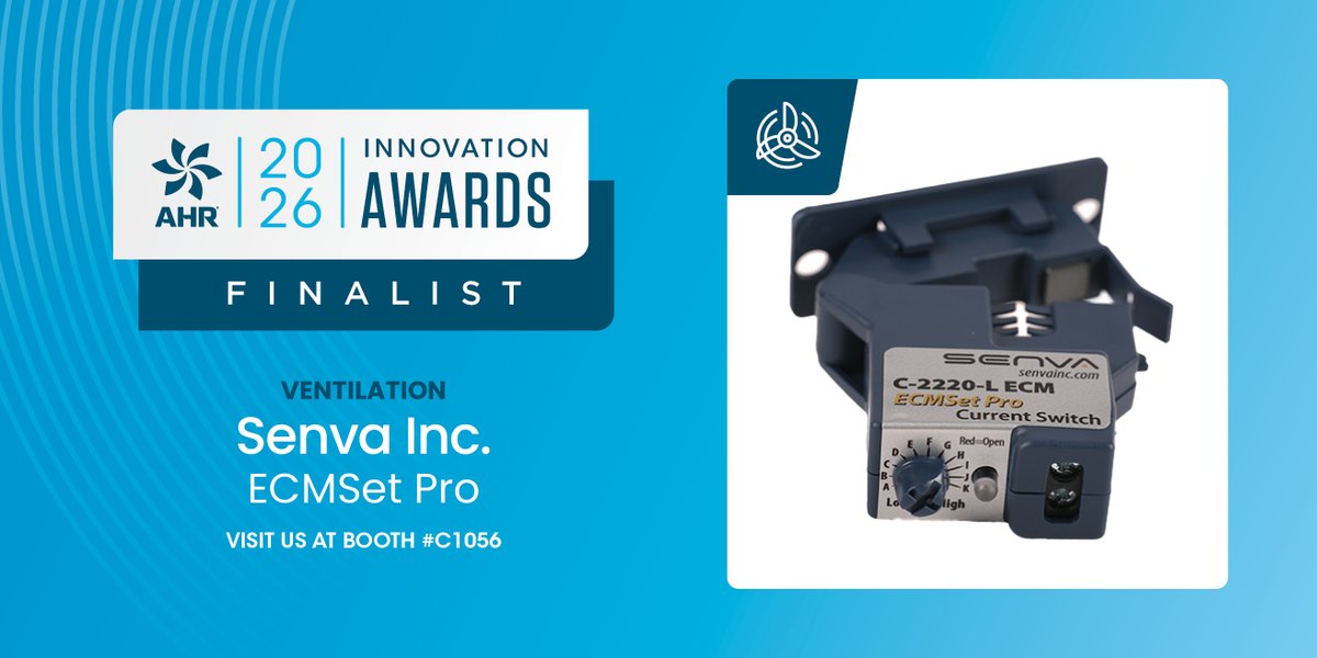 ahrexpo's tweet photo. #Ventilation rounds out our week of Finalists announcements! Tune in tomorrow for the winners, including who will take the crown for the ventilation category! In the running we have: ABB Motors and Drives; Honeywell; and Senva Inc. https://t.co/8RqjbgRgrY