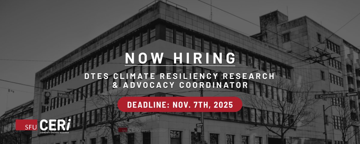 SFU's Community-Engaged Research Initiative tweet media