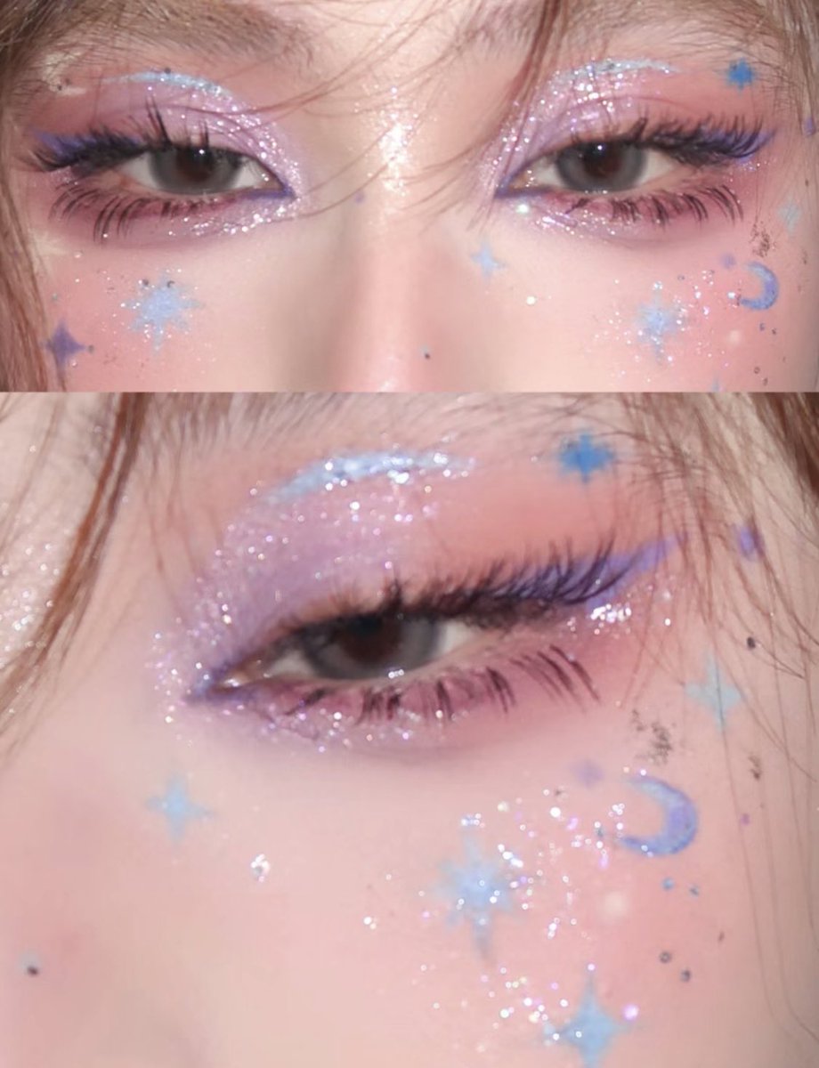 aesttics's tweet image. this eye makeup is so pretty