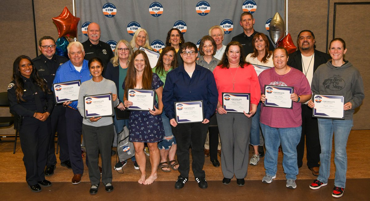 Citizens' Academy Graduates Class No. 2! 🎊
Congratulations to the 15 graduates of the #UDC's second Citizens' Academy!🎓 
Completing a 10-week program of tours, lectures, and training designed to increase public knowledge of our vital work.
#Corrections #CitizensAcademy