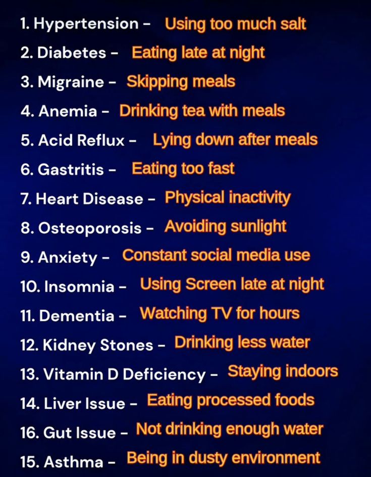 BarbaraOneillAU's tweet photo. 🚫 These Everyday Habits Are Quietly Making You Sick ⚠️

Your body isn’t failing — your habits are. Check this list 👇

1️⃣ High Blood Pressure – Too much salt
2️⃣ Diabetes – Eating late at night
3️⃣ Migraines – Skipping meals
4️⃣ Anemia – Drinking tea with meals (blocks iron absorption)
5️⃣ Acid Reflux – Lying down right after eating
6️⃣ Heart Disease – Physical inactivity
7️⃣ Osteoporosis – Avoiding sunlight (low Vitamin D)
8️⃣ Anxiety & Insomnia – Too much screen & social media time
9️⃣ Kidney Stones – Not drinking enough water
🔟 Liver & Gut Issues – Processed foods + dehydration

Small habits create big health outcomes. Start fixing them today 🌿