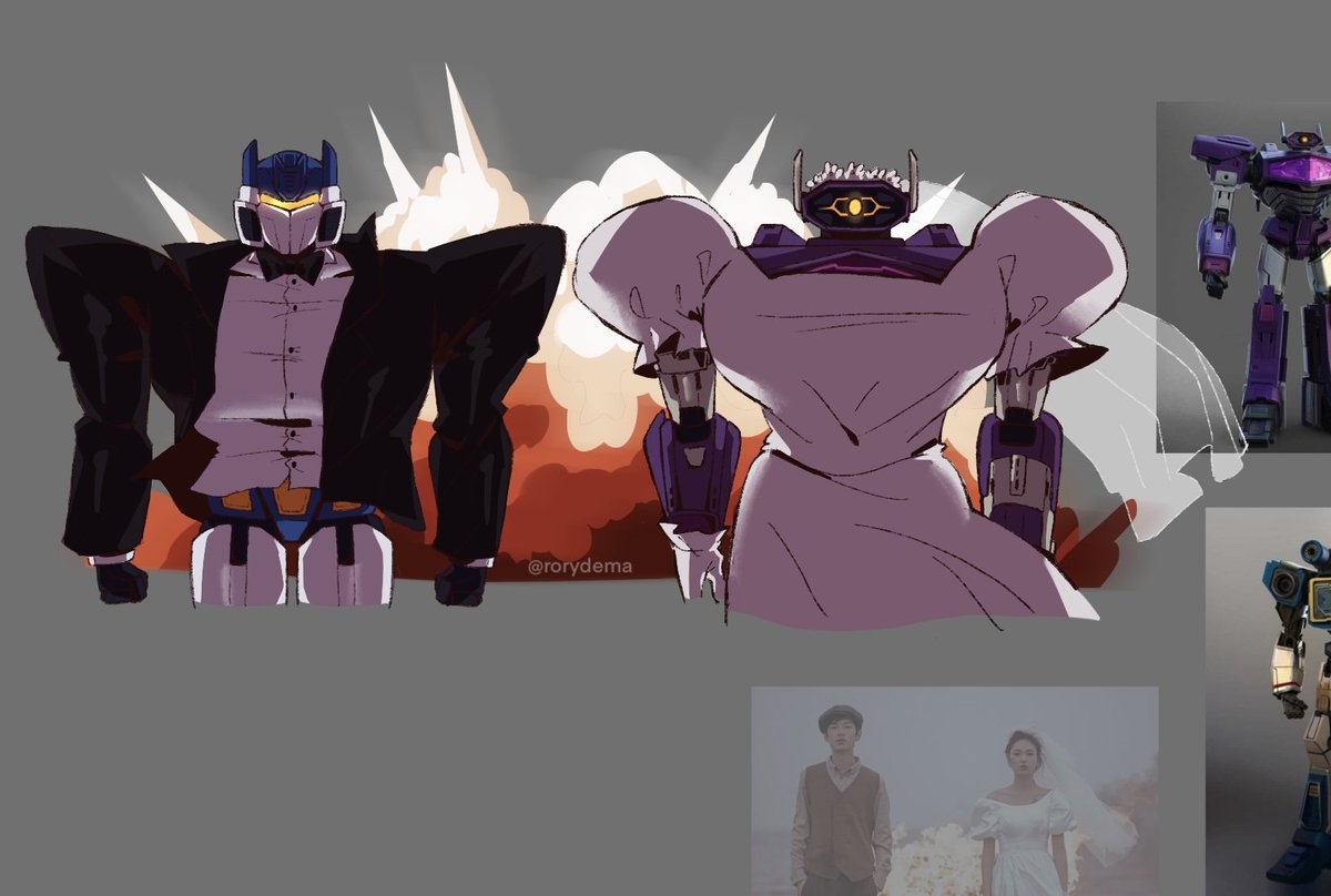 RoryDema's tweet image. Couldn&apos;t finish this on time for wavewave Wednesday but still, have a sneek peek 💙💜 
#wavewave #Transformers #Shockwave #Soundwave #maccadams