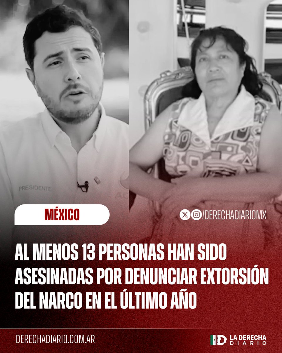 🇲🇽 | SILENCIADOS POR ALZAR LA VOZ: Al menos 13 productores, comerciantes y pequeños empresarios que se negaron a pagar cobro de piso o denunciaron extorsión fueron asesinados por el narco en el último año: Destacan los casos de la maestra veracruzana Irma Hernández Cruz y el