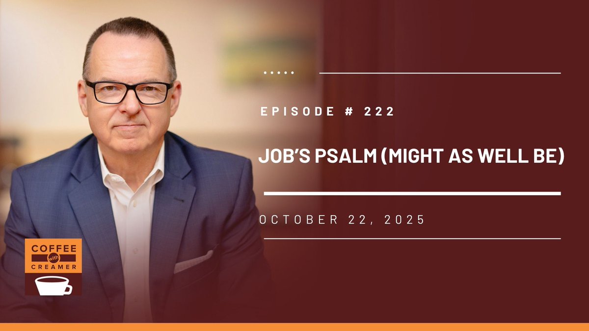 #222 Job’s Psalm (Might as Well Be)
New every morning: Judgment 

ow.ly/8uUv50XaLxM